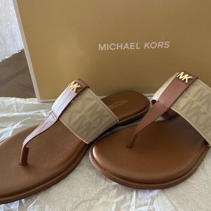 Michael Kors Verity Logo Thong Sandals
